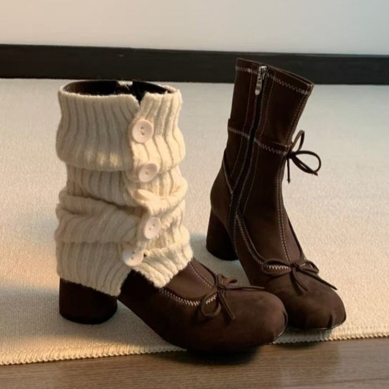 Winter Clothing Ladies - Boog Hoge Hakken Vrouwen Laarzen Nieuwe