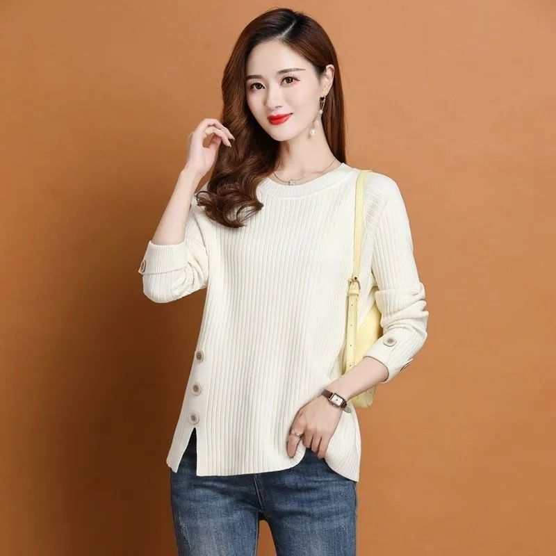 Winter Clothing Offer - Witte damestruien Harajuku Koreaanse stijl Originele