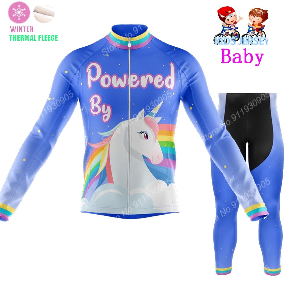 Winter Clothing Kids Sale - 2022 Kids Eenhoorn Wielertrui Winter Set
