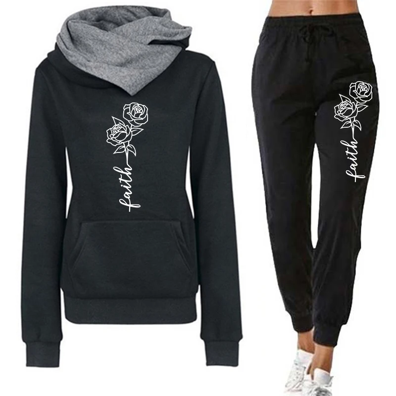 Winter Clothing Factory Outlet - Casual dameshoodie trainingspak met print Sweatshirts