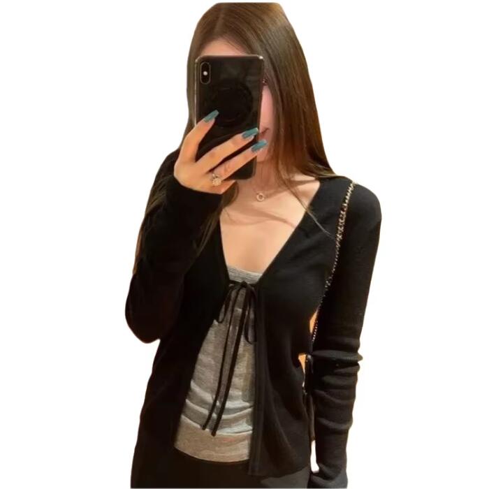Winter Clothing Factory Outlet - Dames breien dun vest met lange