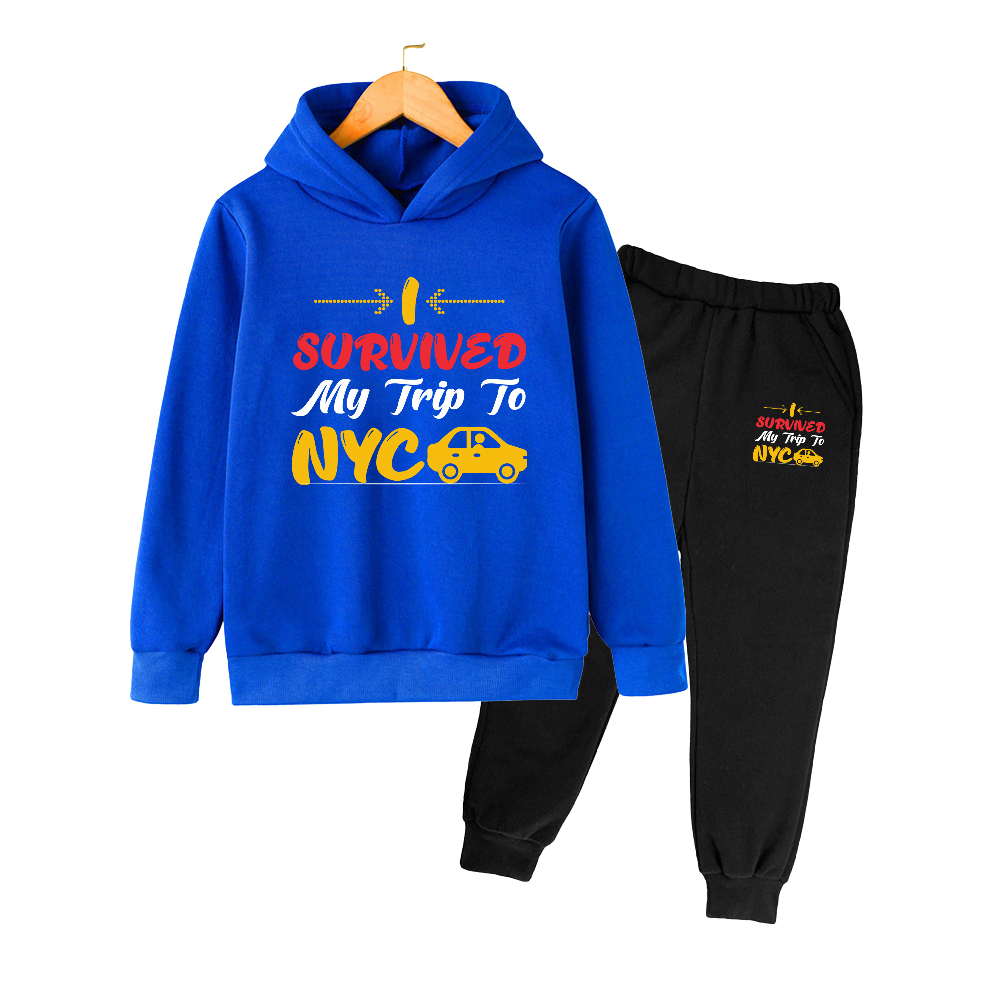 Winter Clothing Nyc - Kinderhoodie & joggingbroek set, 'Ik heb