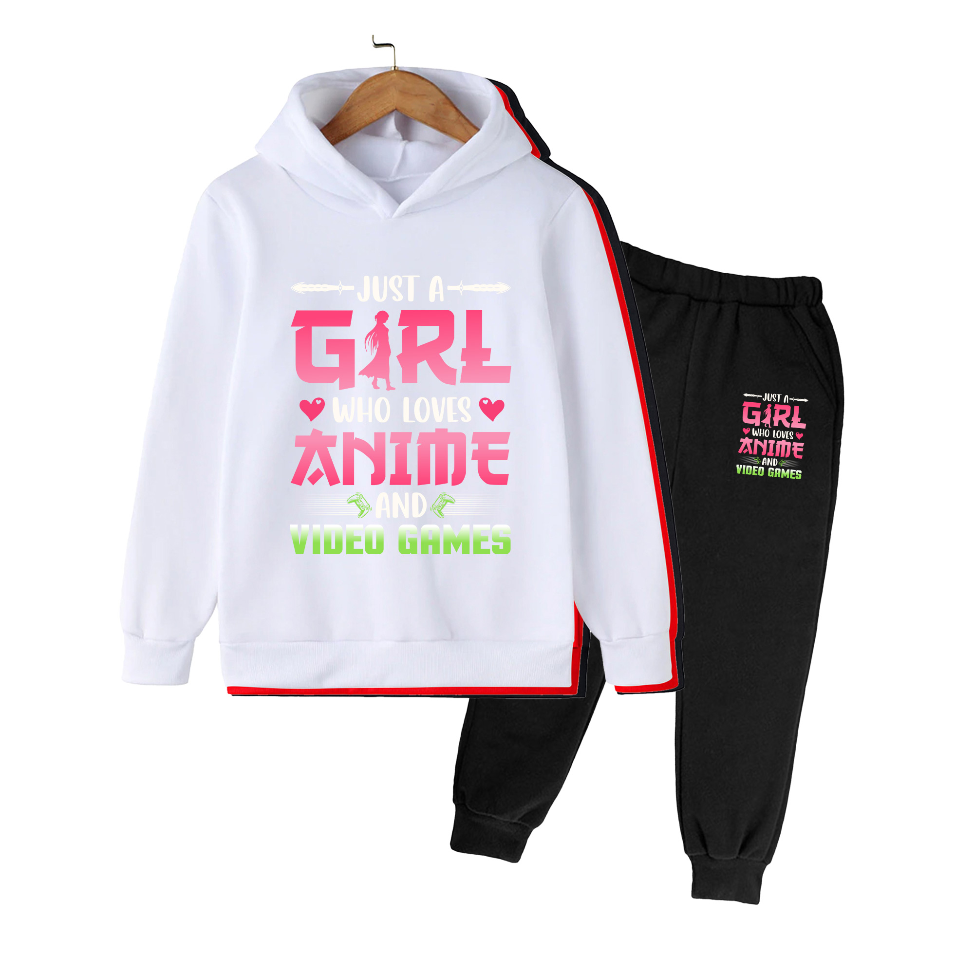 Winter Clothing Video - Kinderen Anime & Videogames Print Hoodie