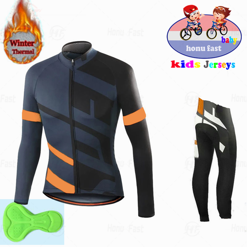 Winter Clothing Kids Sale - 2026 Jongens Winter Lange Mouw Fietsjersey