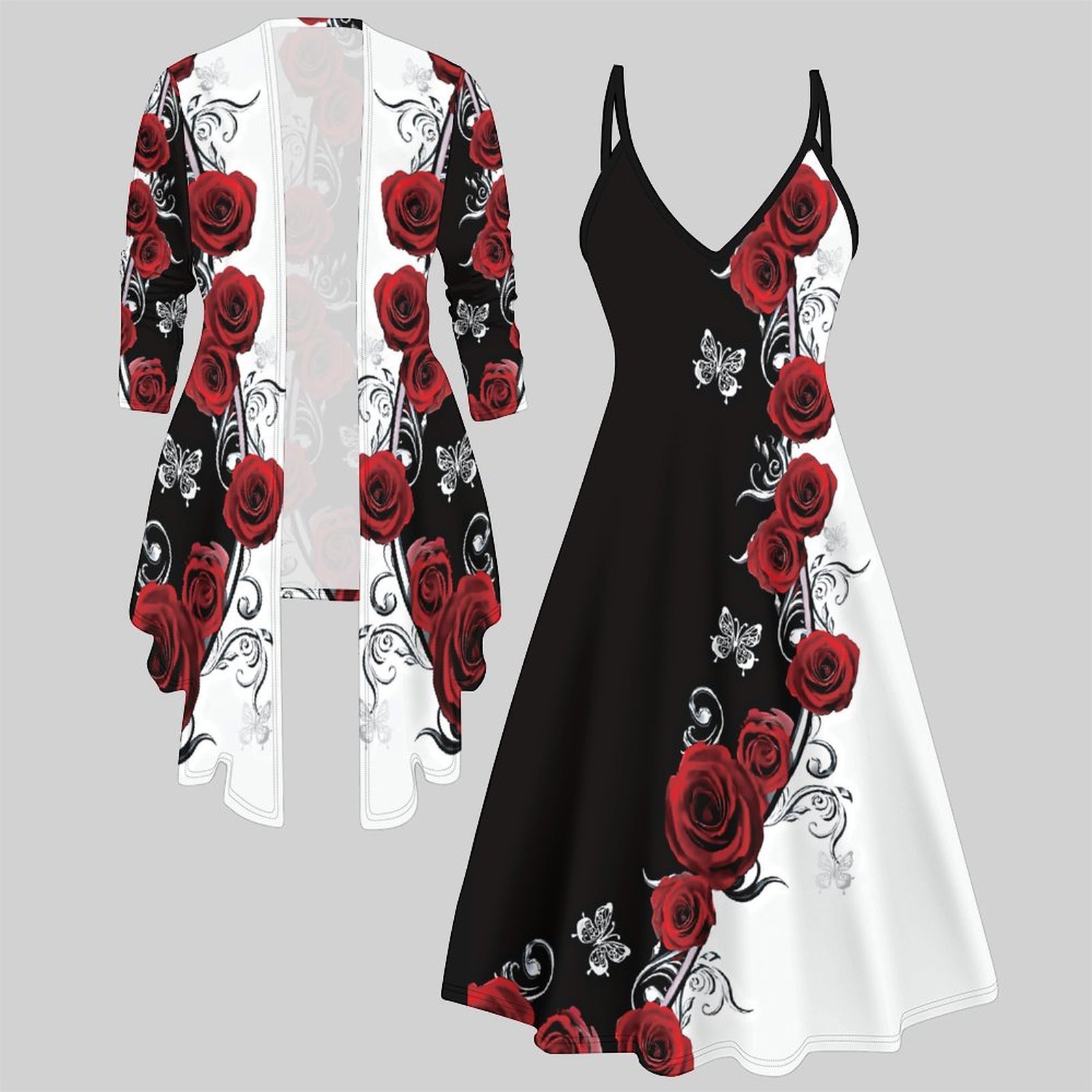 Tweedelig damespak met midi-ju - Winter Clothing Ladies recensie en prijs
