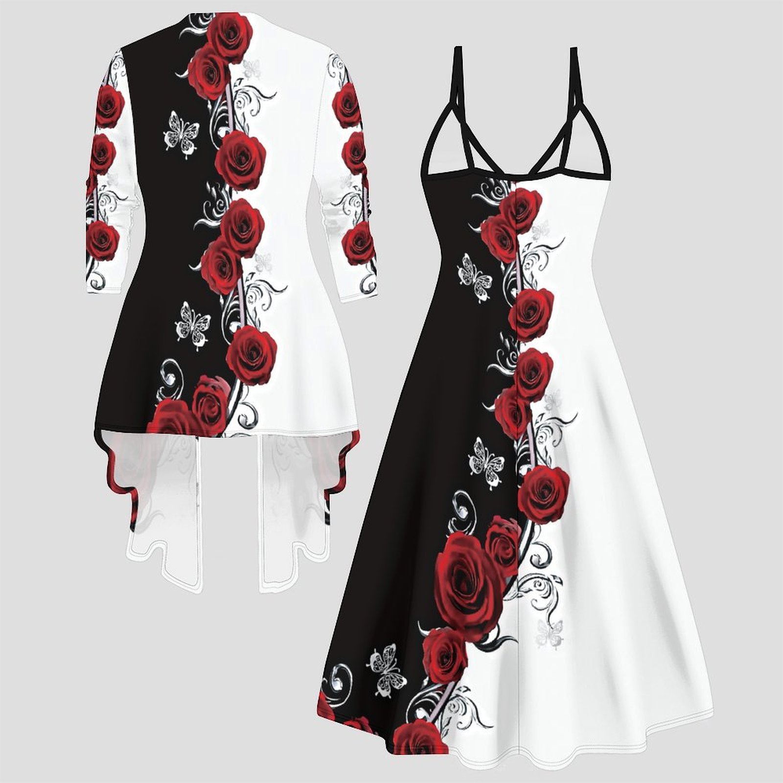 Tweedelig damespak met midi-ju - Winter Clothing Ladies recensie en prijs